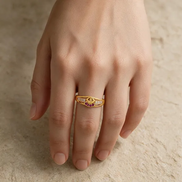 Premium_Gold_Plated__Stone_Studded_Ring_For_Women