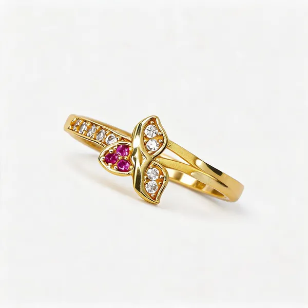 Premium_Gold_Plated__Floral_Stone_Ring_For_Women
