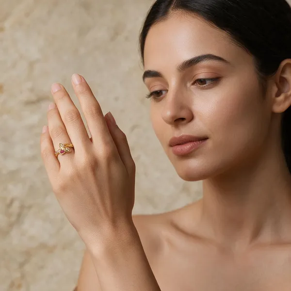 Premium_Gold_Plated__Floral_Stone_Ring_For_Women