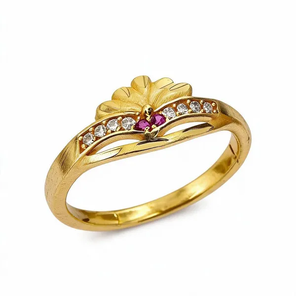 Premium_Gold_Plated__Floral_Design_Ring_For_Women