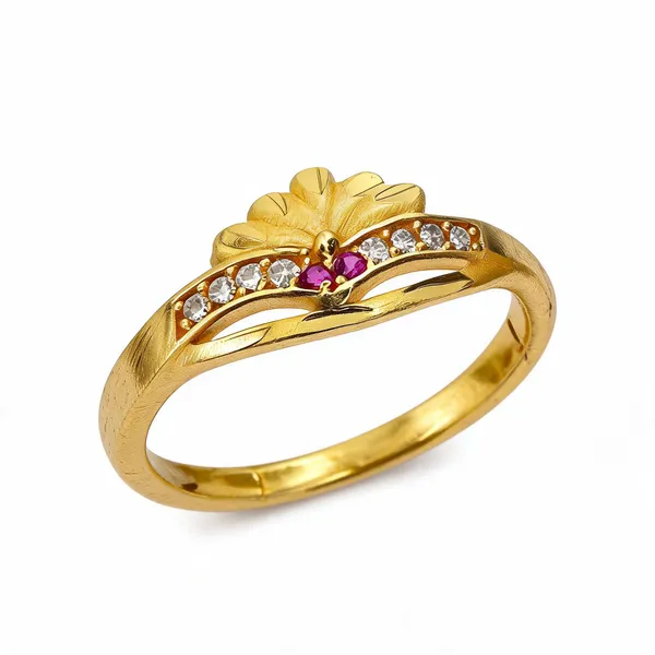 Premium_Gold_Plated__Floral_Design_Ring_For_Women