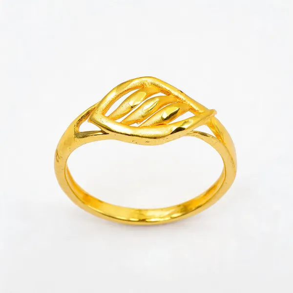 Premium_Gold_Plated__Leaf_Design_Ring_For_Women