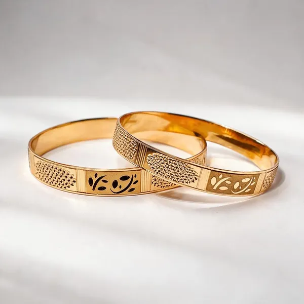 Premium_Gold_Plated__Engraved_Bangles_For_Women_Set_Of_2