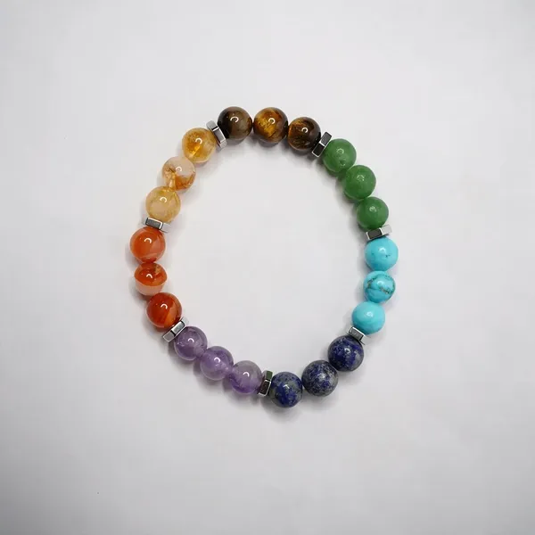 Multicolor_Natural_Stone_Beaded_Bracelet_For_Unisex