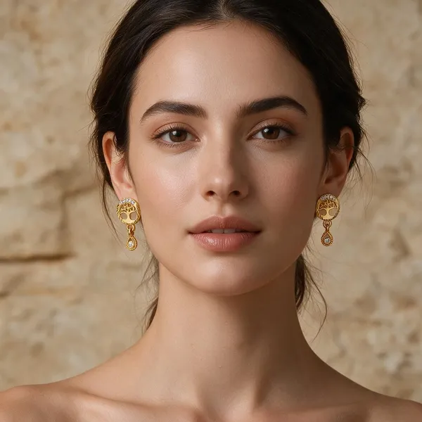 Premium_Gold_Plated__Tree_Of_Life_Drop_Earrings_For_Women