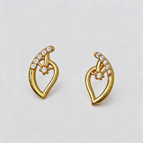 Premium_Gold_Plated__Leaf_Design_Earrings_For_Women