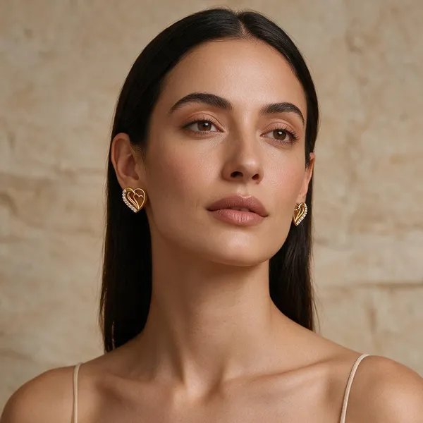 Premium_Gold_Plated__Heart_Stud_Earrings_For_Women