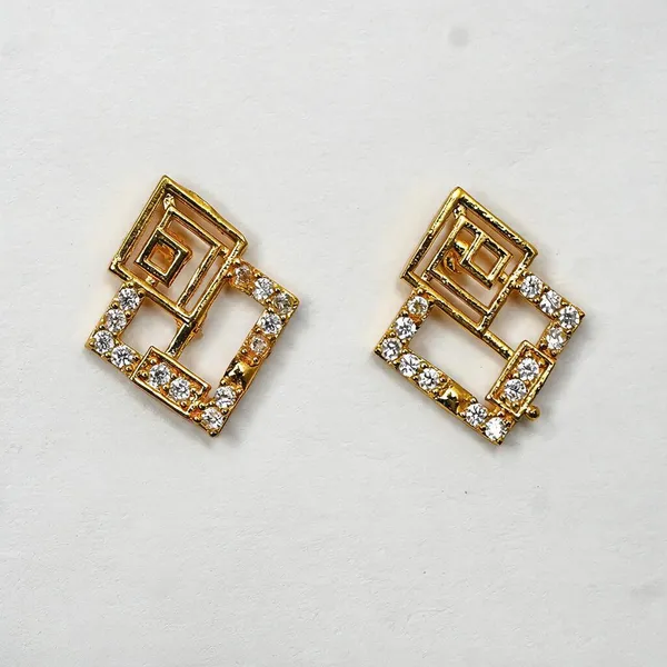 Premium_Gold_Plated__Geometric_Stud_Earrings_For_Women
