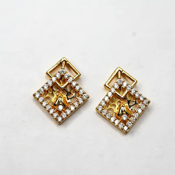 Premium_Gold_Plated__Geometric_Drop_Earrings_For_Women