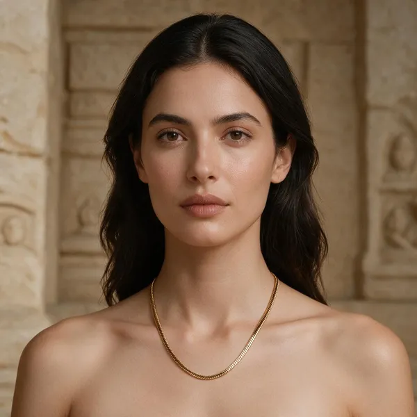 Premium_Gold_Plated__Snake_Chain_Necklace_For_Women