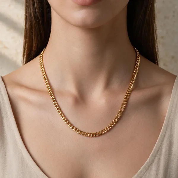 Premium_Gold_Plated__Bold_Link_Chain_Necklace_For_Women