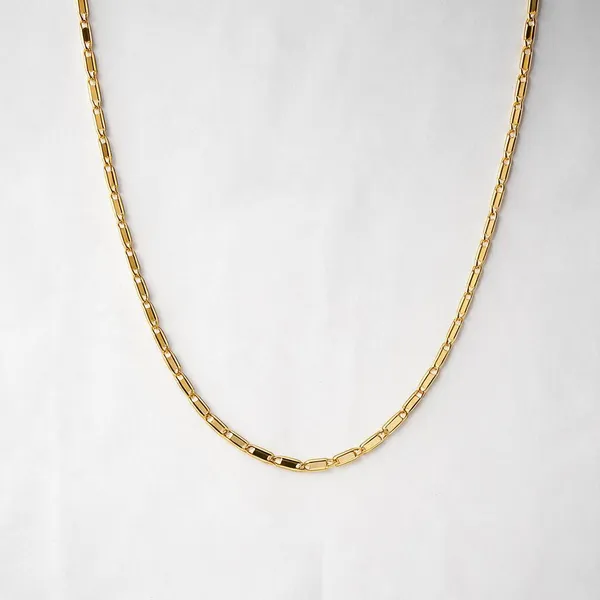 Premium_Gold_Plated__Classic_Link_Chain_Necklace_For_Women