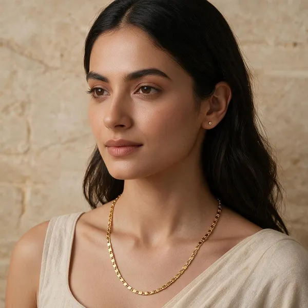 Premium_Gold_Plated__Link_Chain_Necklace_For_Women