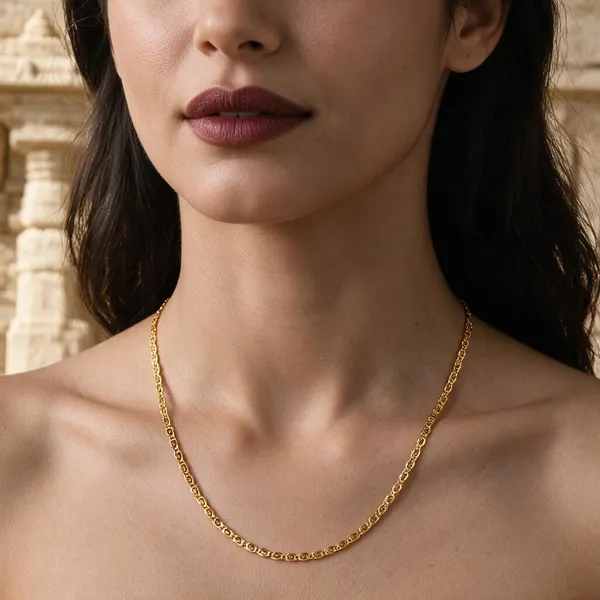 Premium_Gold_Plated__Classic_Link_Chain_Necklace_For_Women