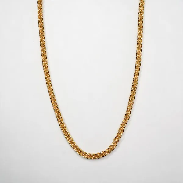 Premium_Gold_Plated__Link_Chain_Necklace_For_Women