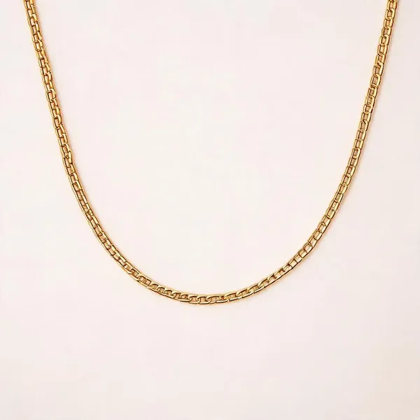 Premium_Gold_Plated__Structured_Link_Chain_Necklace_For_Women