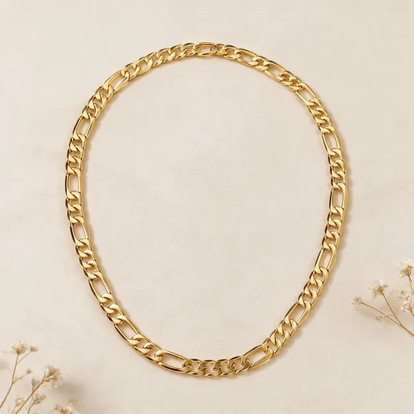 Premium_Gold_Plated__Curb_Chain_Necklace_For_Men