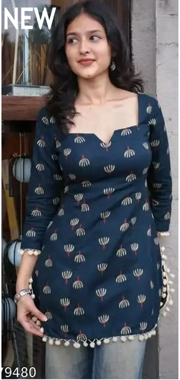 Teal_Cotton_Straight_Printed_Kurta_For_Women