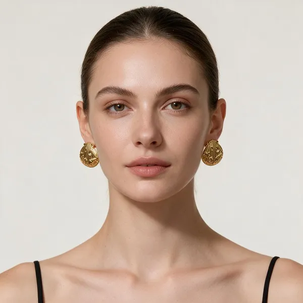 gold_lion_face_stud_earrings