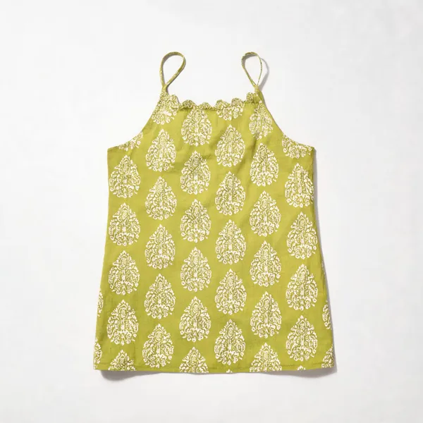 Green_Cotton_Sleeveless_Floral_Print_Top_For_Women