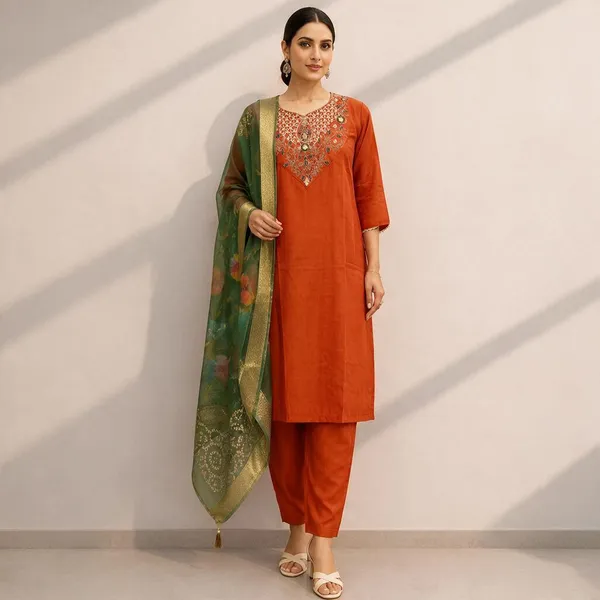 Orange_Printed_Straight_Suit_Set_for_Women