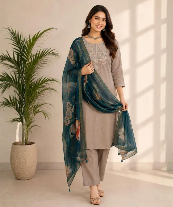 Grey_Embroidered_Straight_Kurta_Set_With_Dupatta_For_Women