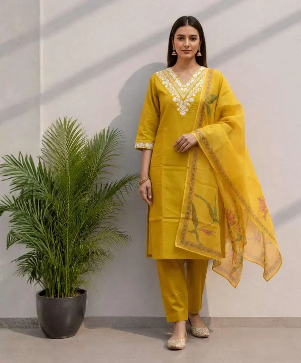 Yellow_Embroidered_Kurta_Set_for_Women