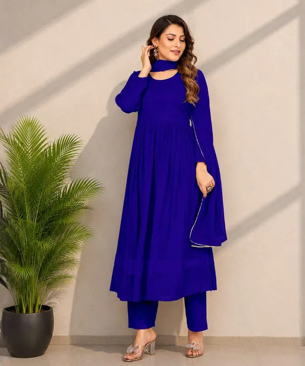 Blue_Anarkali_Kurta_Set_for_Women