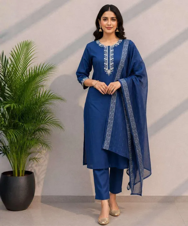 Blue_Straight_Kurta_Set_for_Women