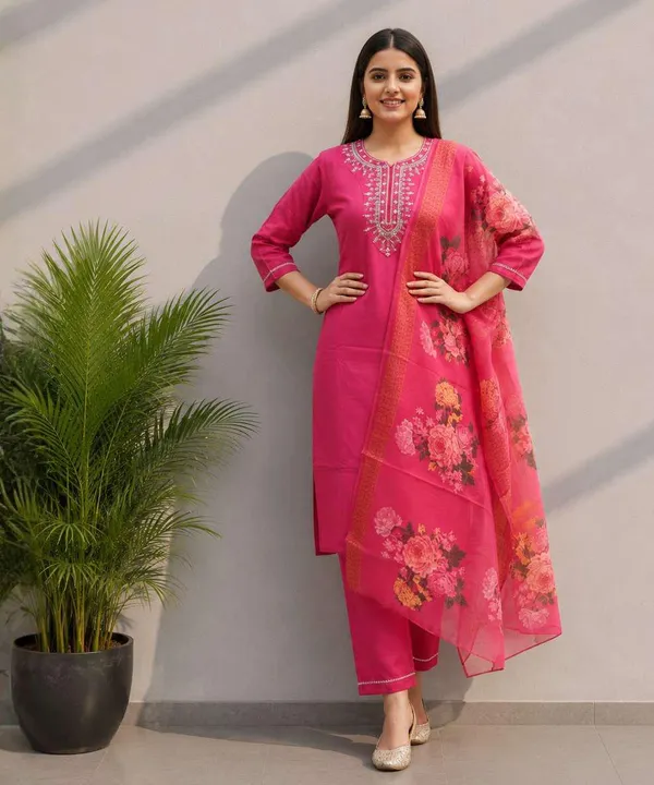 Pink_Printed_Straight_Kurta_Set_For_Women