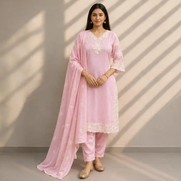 Pink_Embroidered_Straight_Kurta_Set_For_Women
