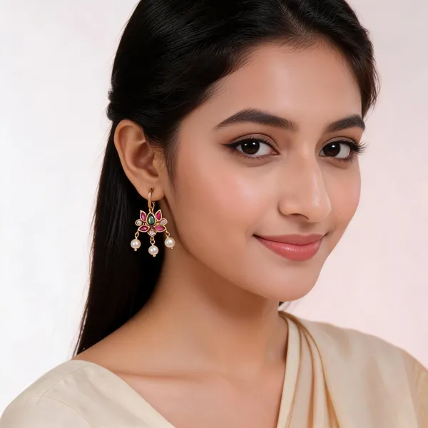 Gold_Alloy_Drop_Earrings_For_Women