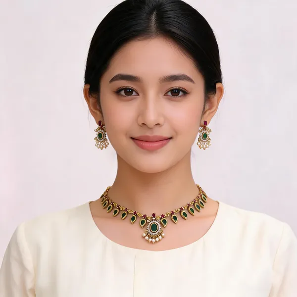 Gold_Alloy_Necklace_Set_For_Women