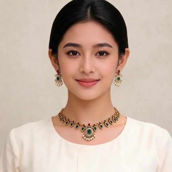 Gold_Alloy_Necklace_Set_For_Women