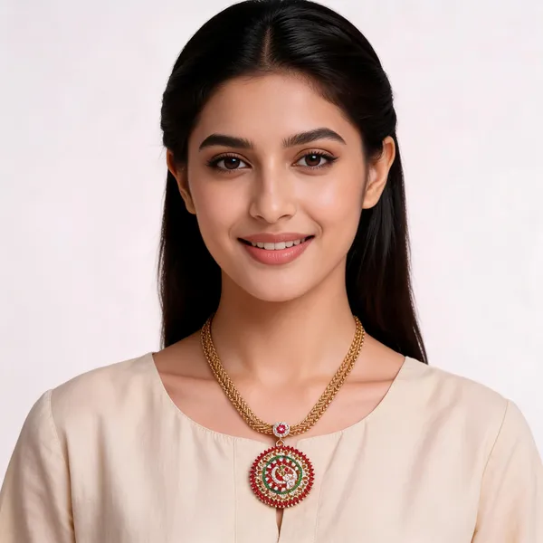 Gold_Alloy_Pendant_Necklace_For_Women