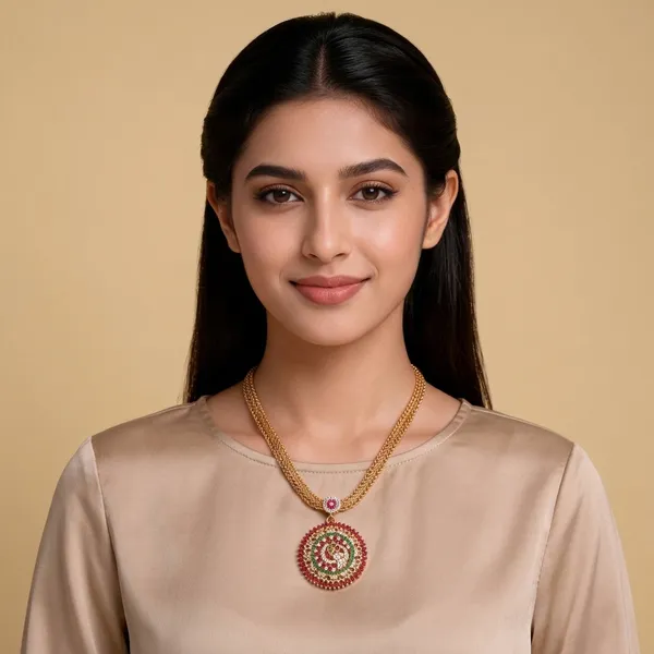 Gold_Alloy_Pendant_Necklace_For_Women