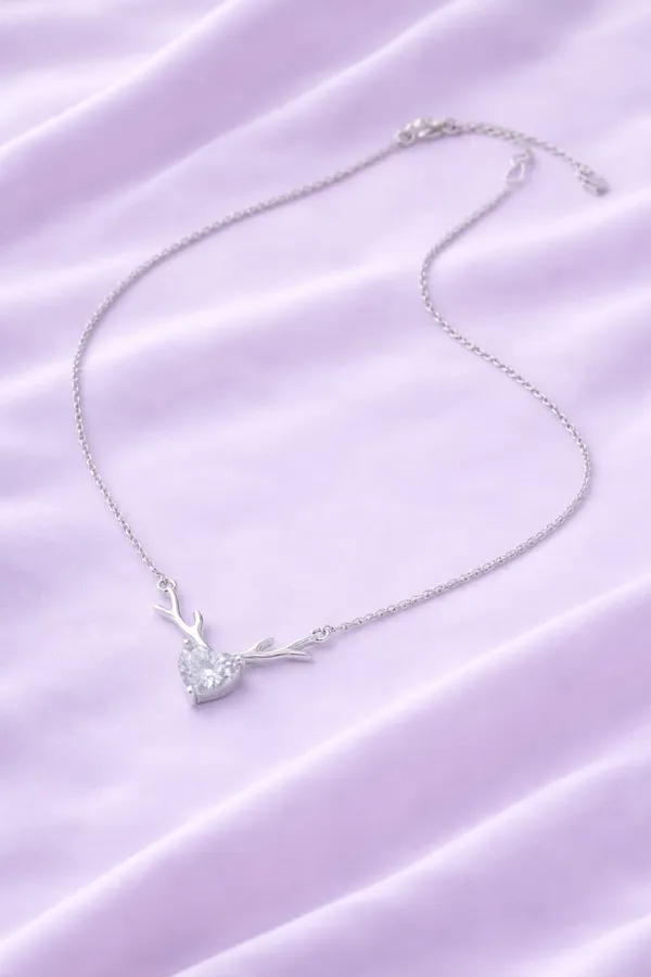 Silver_Tone_Antler_Pendant_Necklace_for_Women