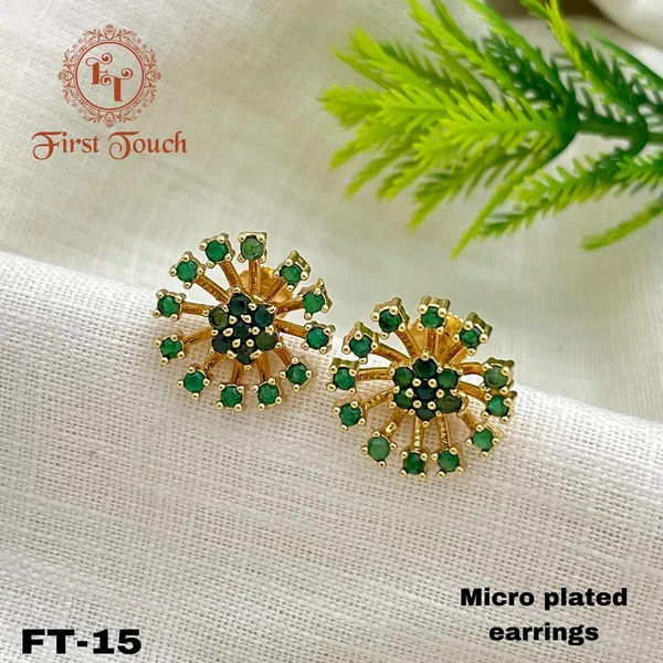 Green_Micro_Plated_Stud_Earrings_for_Women