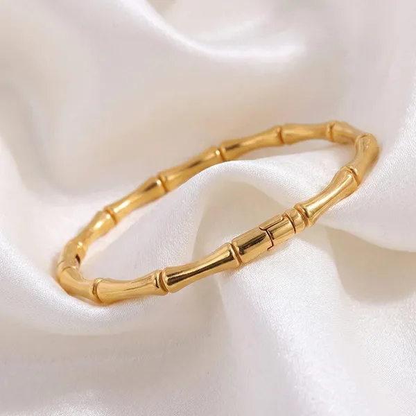 Gold_Tone_Metal_Bamboo_Style_Bangle_for_Women