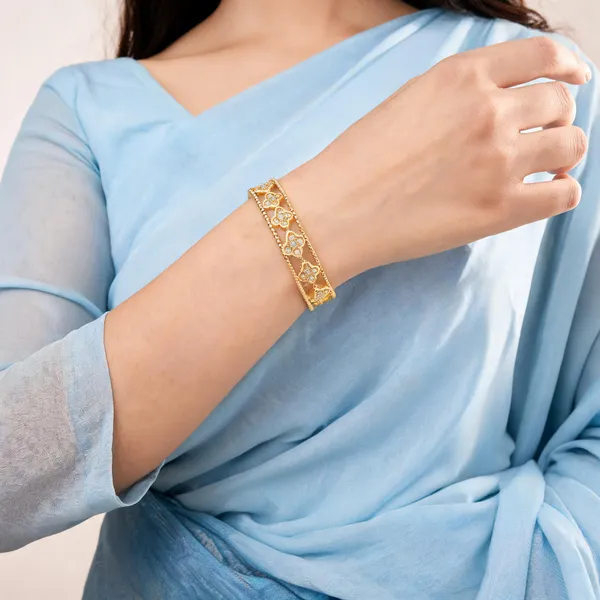 Gold_And_Green_Stainless_Steel_Ring_For_Women