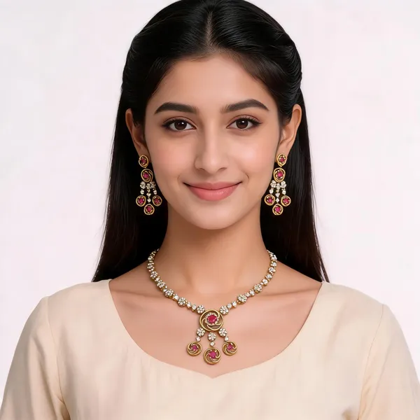 Gold_Alloy_Necklace_Set_For_Women