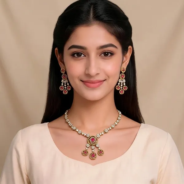 Gold_Alloy_Necklace_Set_For_Women