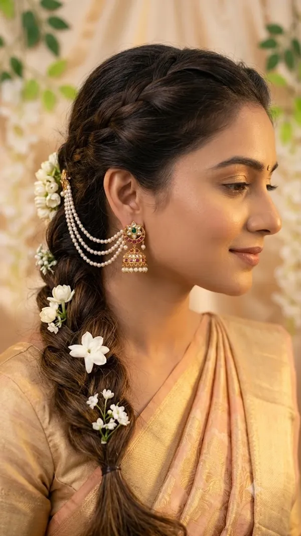 Gold_And_Pearl_Alloy_Artificial_Pearl_Beads_Jhumka_Set_For_Women