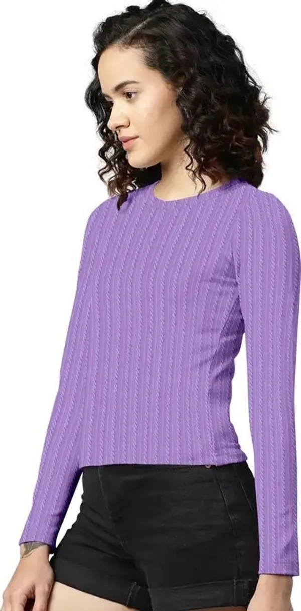 Lavender_Polyester_Top_For_Women