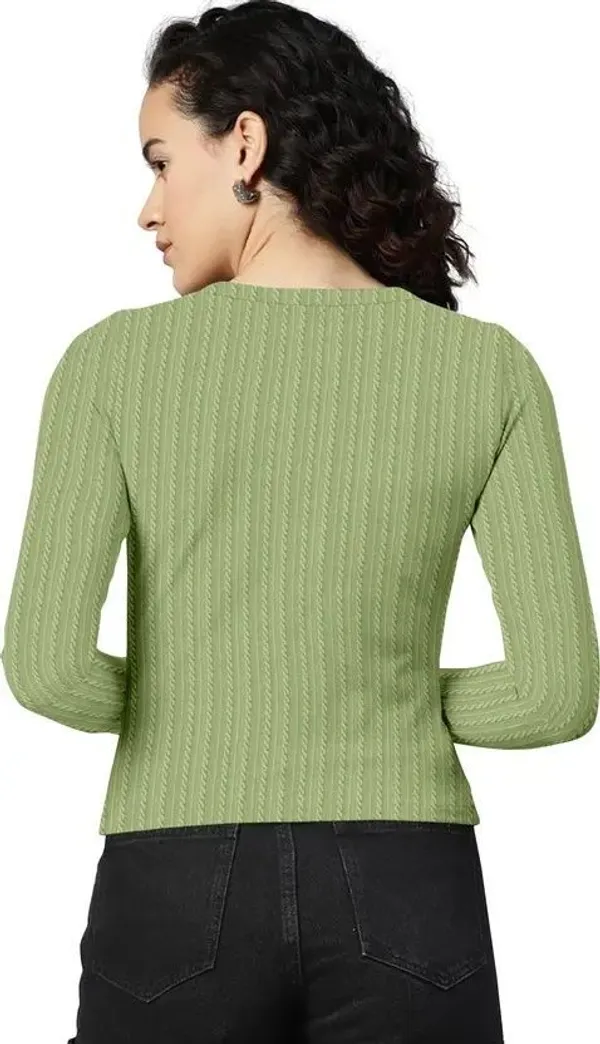 Green_Polyester_Top_For_Women