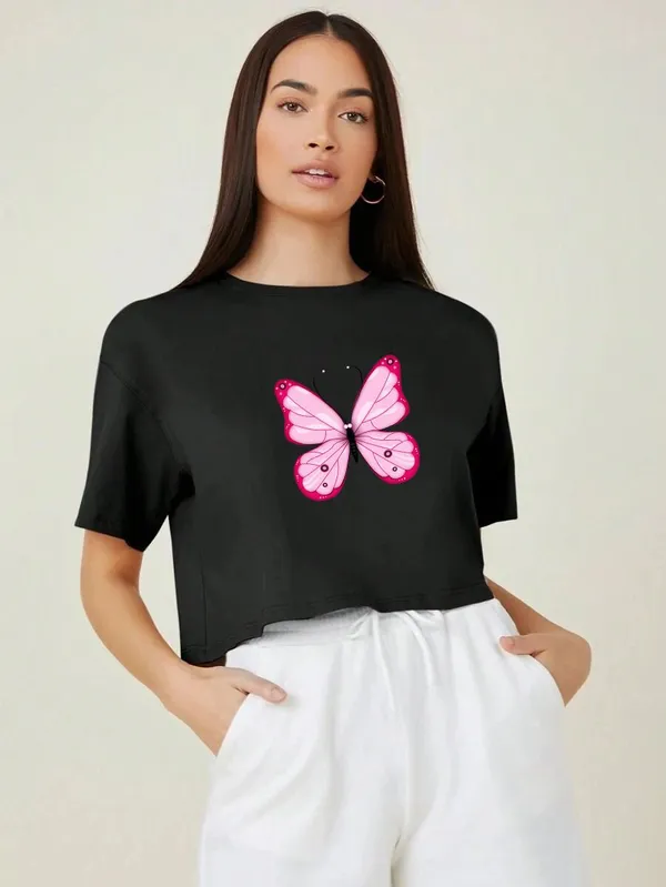Black_Polyester_Top_For_Women