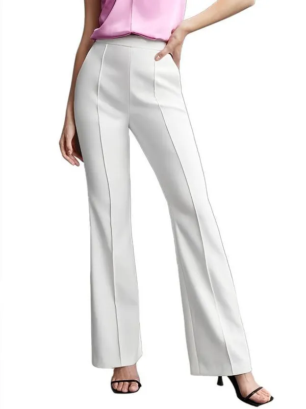 White_Lycra_Trouser_For_Women