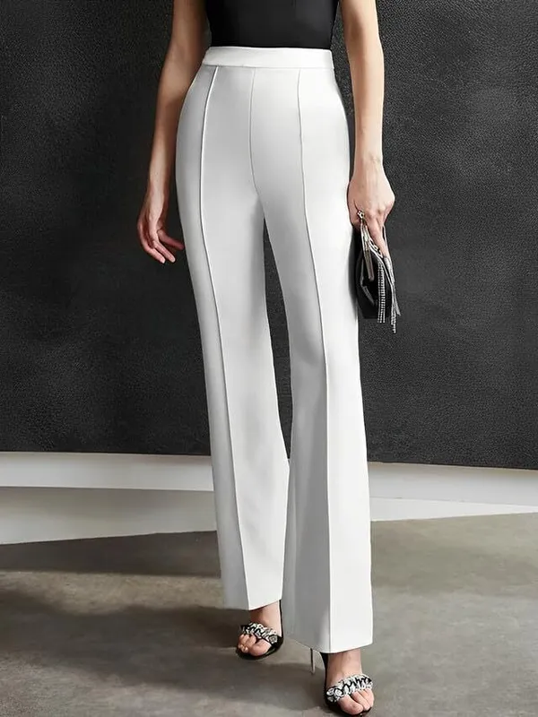 White_Lycra_Trouser_For_Women