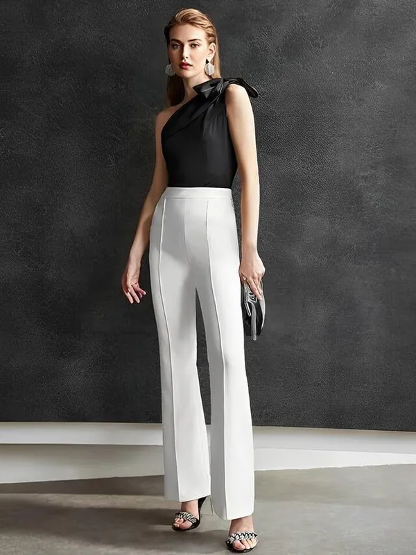 White_Lycra_Trouser_For_Women