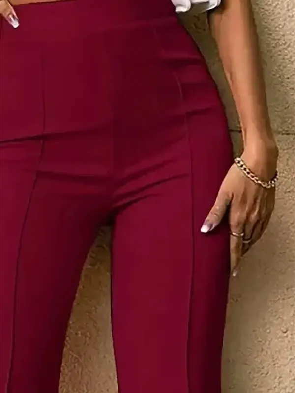 Red_Cotton_Trouser_For_Women